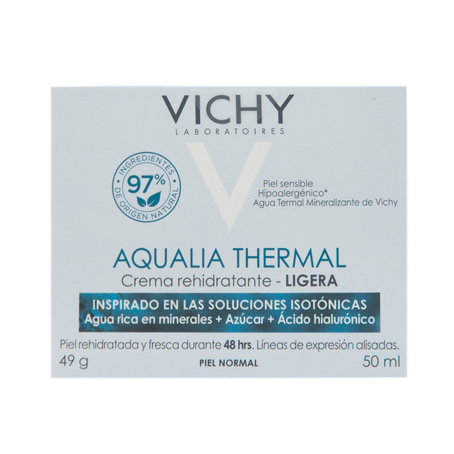 Vichy aqualia crema hidratante ligera para pieles normales mixtas x 50 ml.
