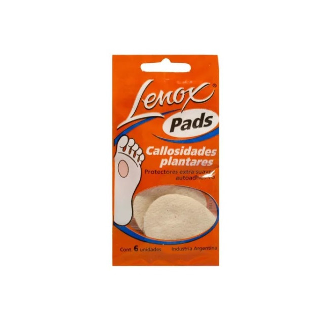 Lenox pads callos plantares x 6 unidades.