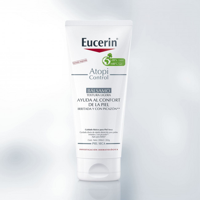 Eucerin balsamo atopi control, textura ligera de rapida absorcion para pieles secas y con picor...