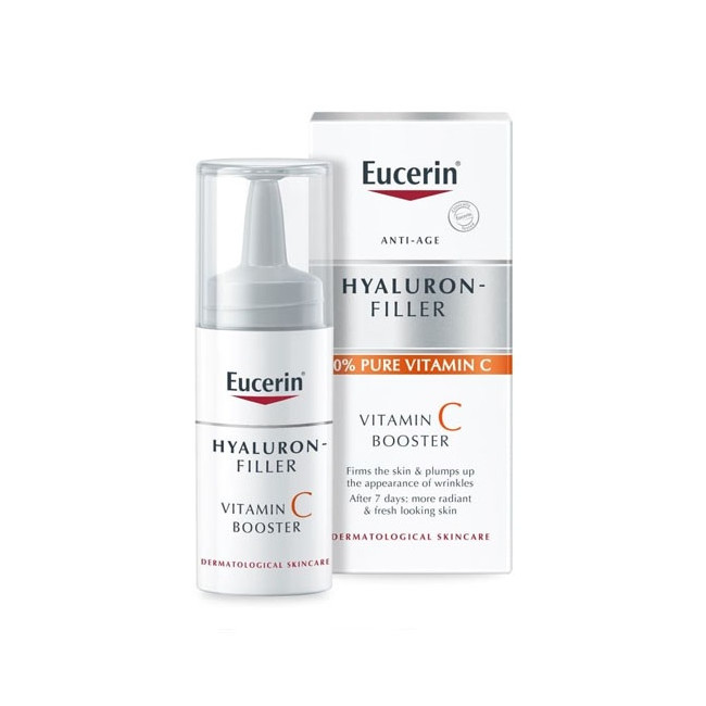 Eucerin hyal filler vitamina c boos serun facial, fortalece la piel rellena arrugas, otorgando...