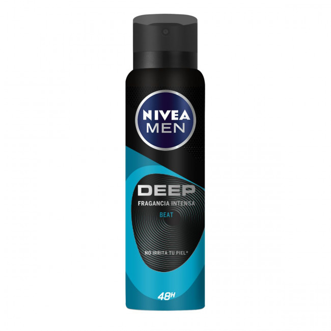 Nivea desodorante aerosol deep beat x 150ml.