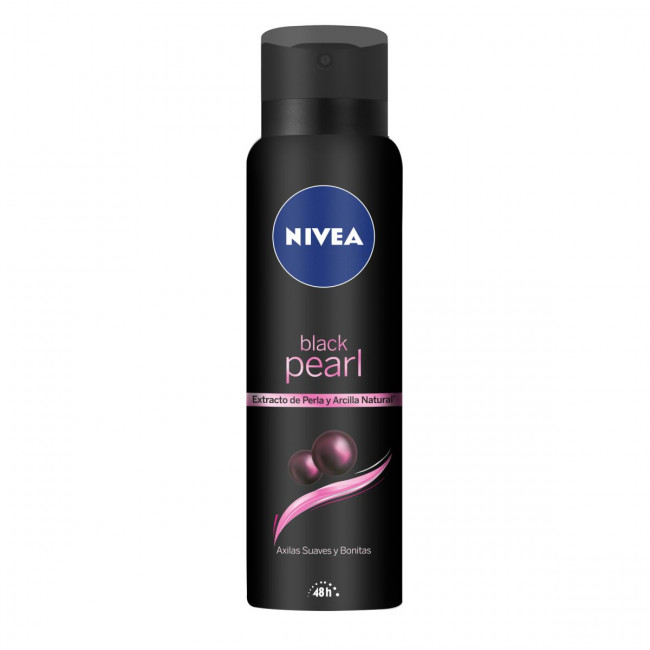 Nivea desodorante aerosol black peark x150 ml.