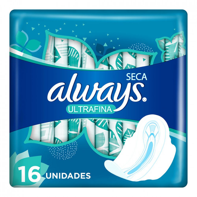 Always toallitas femeninas ultra seca x 16