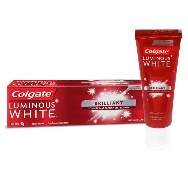 Colgate pasta dental luminous white  x 140gr.