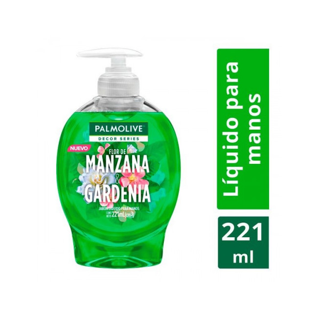 Palmolive jabón líquido de manzana y gardenia x 221 ml.