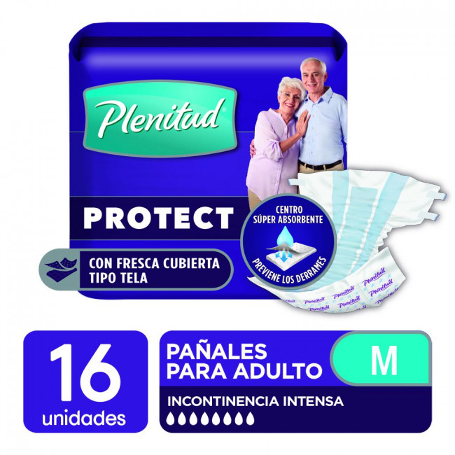 Plenitud pañales para adulto m x 16