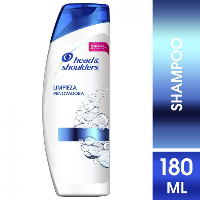 Head shoulders shampoo limpieza renovada x 180
