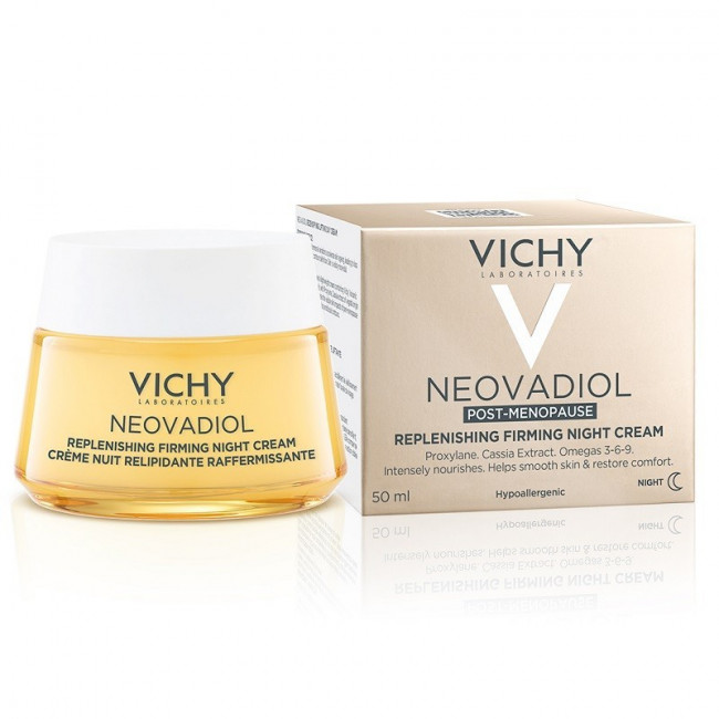 Vichy noevadiol post-menopausia crema de noche nutritiva y reafirmante x 50