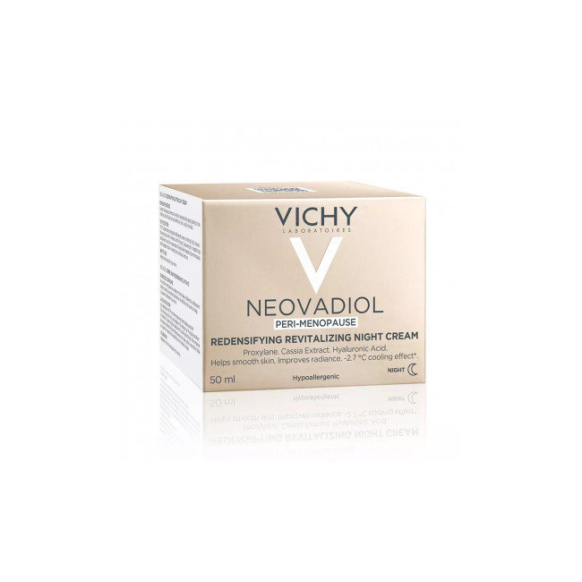 Vichy neovadiol peri-menopausia crema de noche redensificadora y revitalizante x 50 ml.