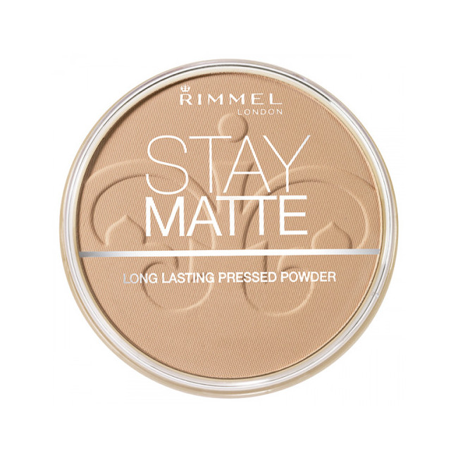 Rimmel rostro stay matte polvo de maquillaje compacto, matificante controla los brillos de la...