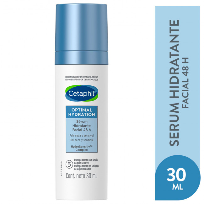 Cetaphil optimal hydration serum facial 48 hs para piel seca y sensible x 30 ml.