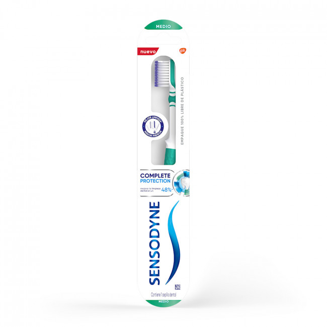 Sensodyne cepillo dental complete-care medium
