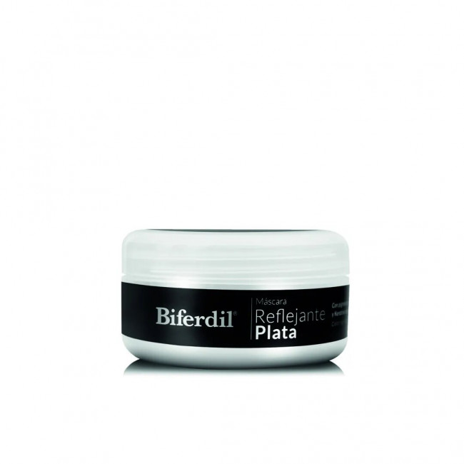 Biferdil máscara para cabello reflejante plata con pigmentos y keratina vegetal  x 150 ml.