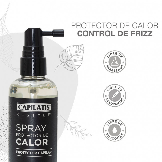 Capilatis c-style spray protector del calor, controla el frizz, no se enjuaga  x 110 ml.