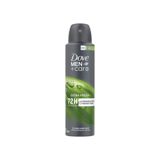 Dove desodorante de hombre aerosol extra fresh fragancia cítrica x 150 ml.