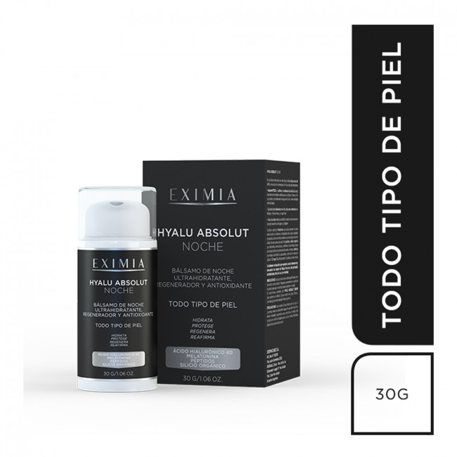 Eximia hyalu absolut noche,  ultrahidratante, regenerador y antioxidante x 30 grs.