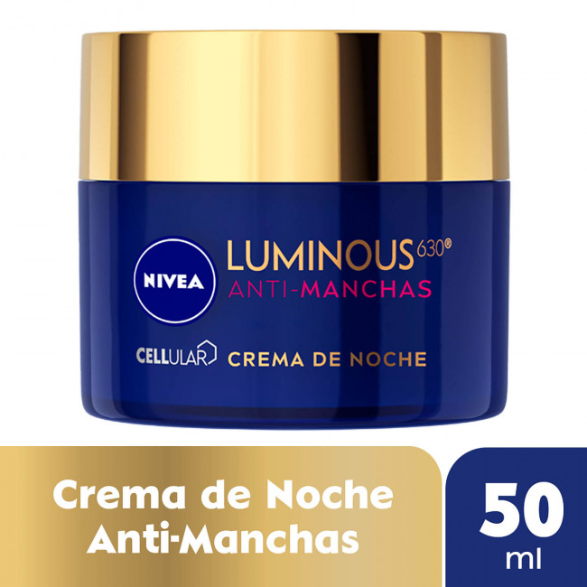 Nivea cellular luminous crema reparadora de noche antimanchas x 50 ml.