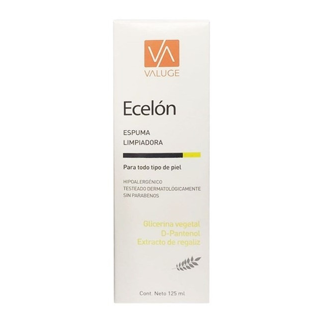 Valuge ecelon espuma de  limpieza para todo tipo de piel x 125 ml.