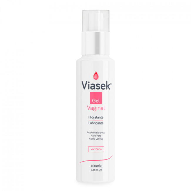 Viasek gel lubricante vaginal x 100 ml, con ácido hialurónico, para todas las etapas de la vida,...