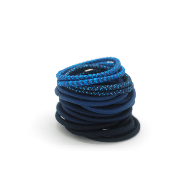 Basiccare 3443 elastico azul para el cabello.