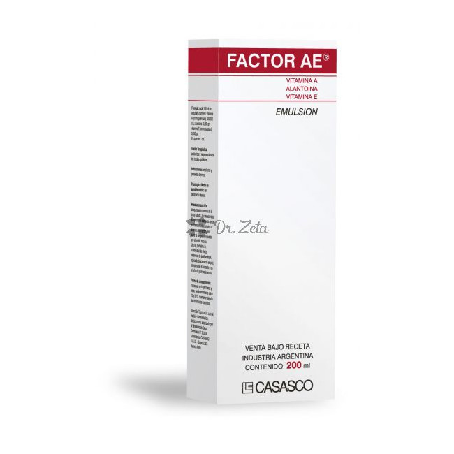 Factor ae emulsión hidratante corporal x 200 ml.