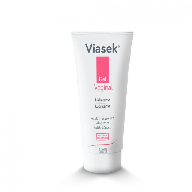 Viasek gel lubricante vaginal x 40 ml, con ácido hialurónico, para todas las etapas de la vida,...