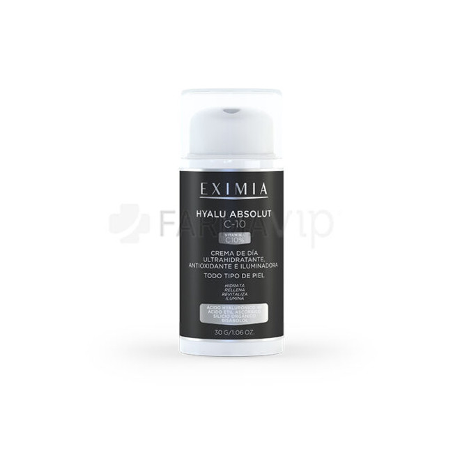 Eximia hyalu absolut-c10 crema de día ultrahidratante, antioxidante e iluminadora x 30 ml.