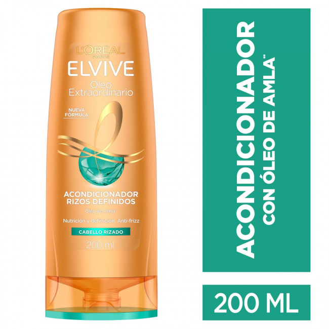 Elvive acondicionador rizos oleo extraordinario x 200 ml.