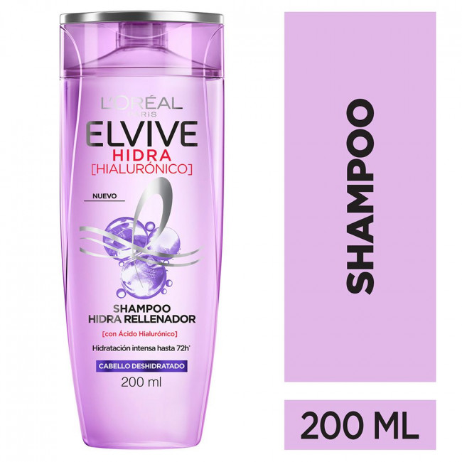 Elvive shampoo hidra hyaluronico x200 ml.