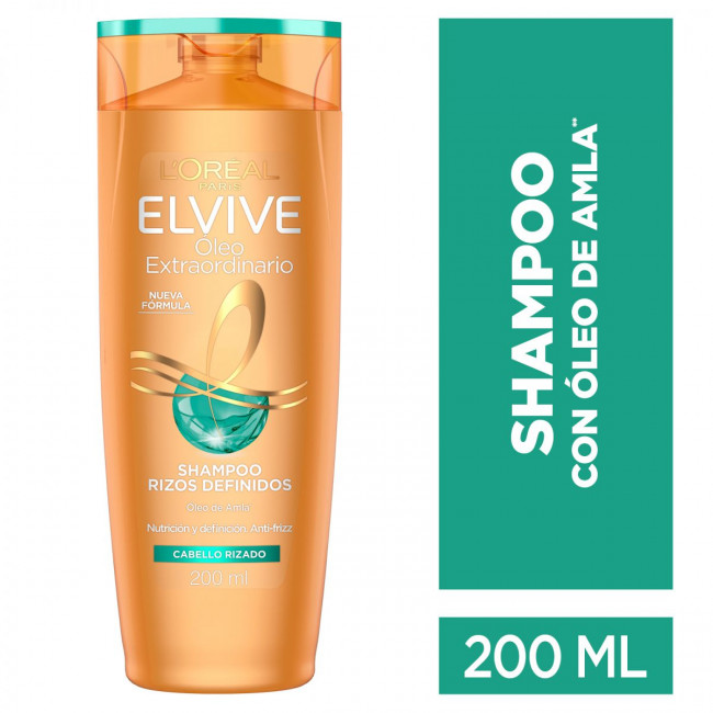 Elvive shampoo oleo extraordinario x 200ml.
