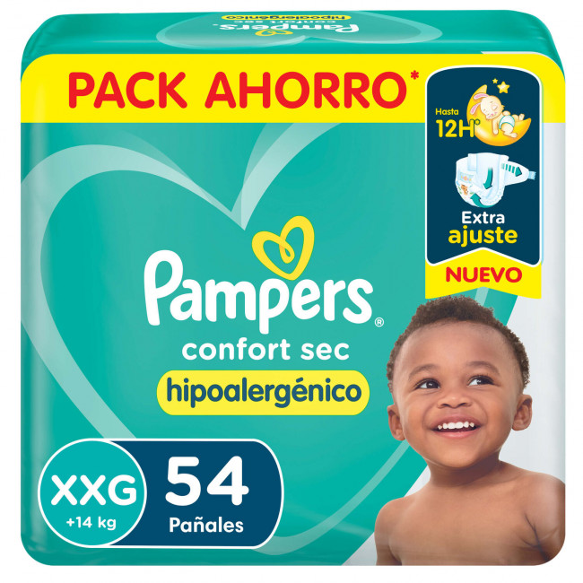 Pamper comfor sec pañales xxg x54