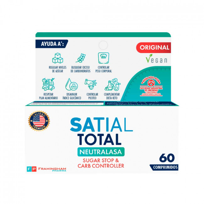 Satial total c/neutralasa x 60 comp.