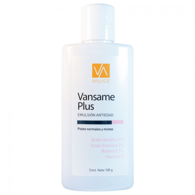 Valuge vansame plus emulsión corporal x 130 ml.