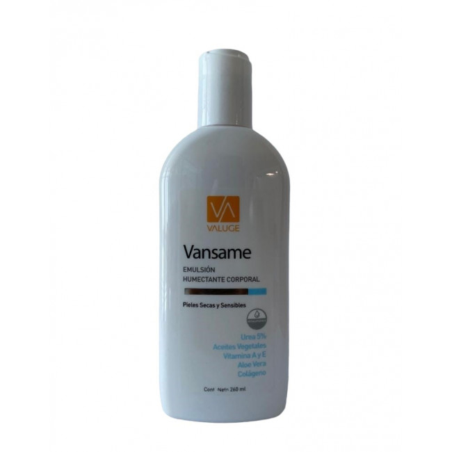 Valuge vansame emulsión hidratante x 260 ml.