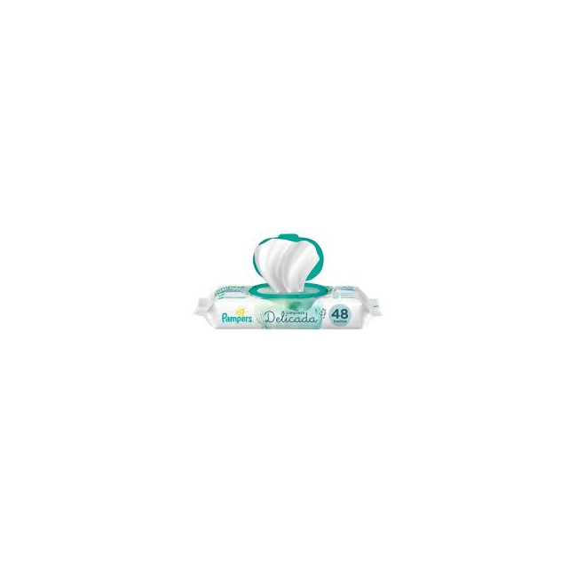 Pampers toallas húmedas de limpieza delicada x 48 unidades.