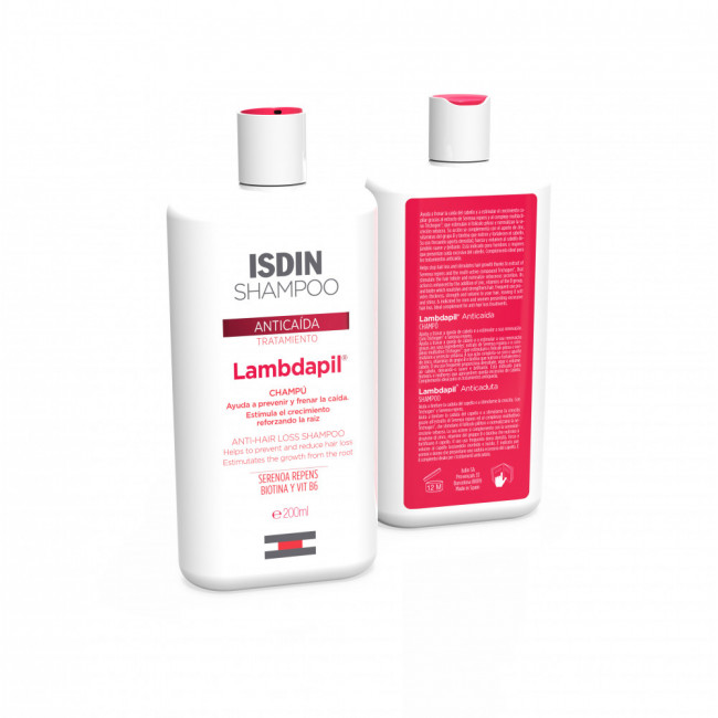 Isdin lambdapil shampoo anticaída x 250ml.