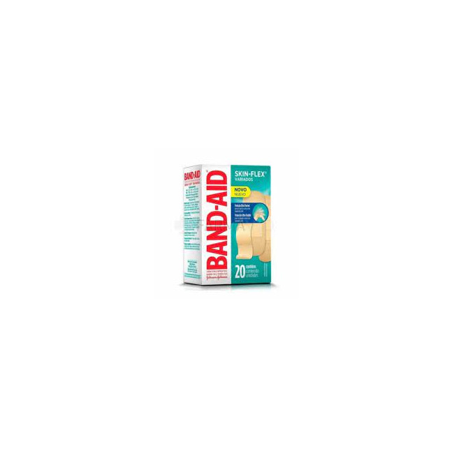 Band aid apositos skin flex variados x 20.