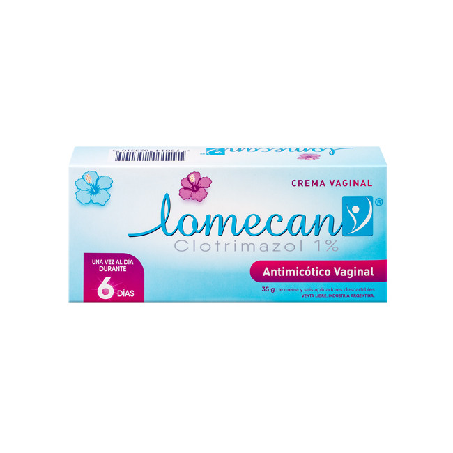 Lomecan crema vaginal x 35 gramos.