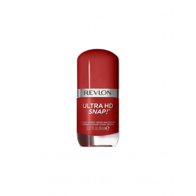 Revlon esmalte ultra hd cobertura total en una sola capa, secado rápido color red and real x 8 ml.