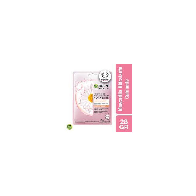 Garnier skin active mascarilla de tela hidratante calmante de manzanilla