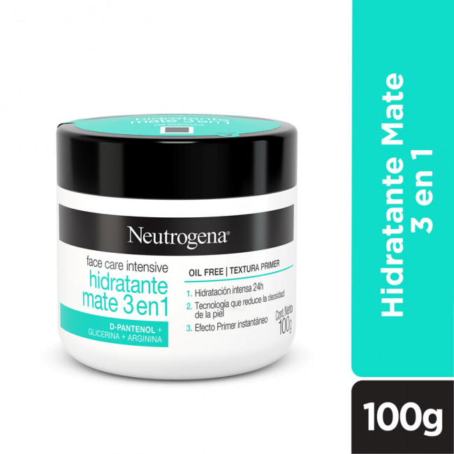 Neutrogena crema  facial hidratante mate 3 en 1