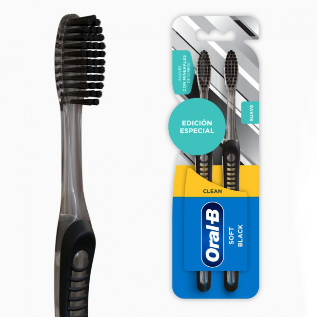 Oral-b  cepillo charcoal 35  x2 unidades.