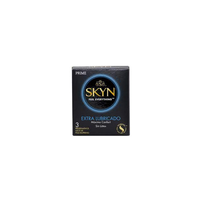Prime pre skin extra lubricado x 3 unidades.