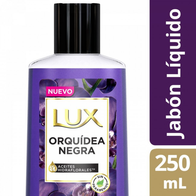 Lux jabón liquido orquídea negra x 250ml.