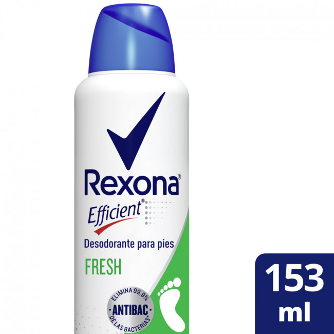 Rexona efficient desodorante para pies antibacterial fresh x 88 grs.