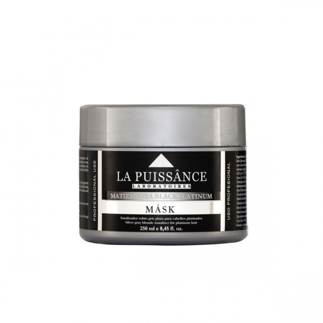 La puissance mascara black platinum x 250 ml.