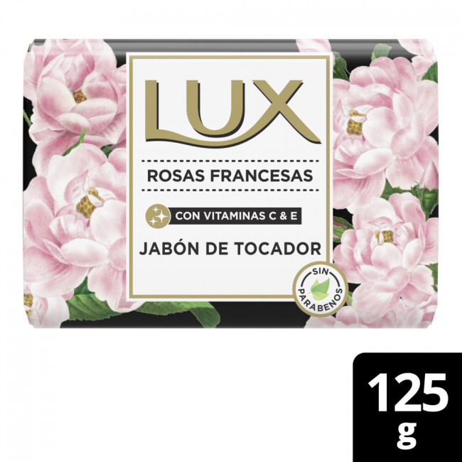 Lux jabón pastilla rosas francesa x 125grs.