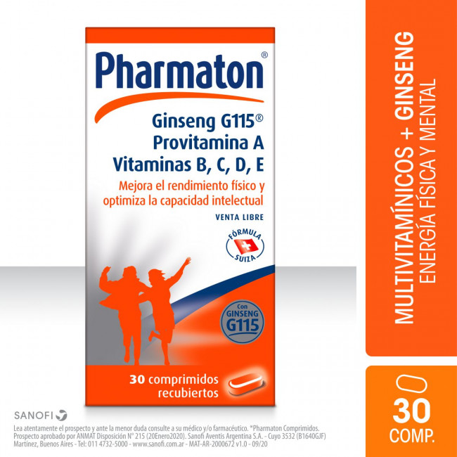 Pharmaton nf comprimidos x 30