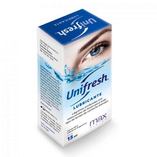 Unifresh lubricante para ojos envase x 15ml.
