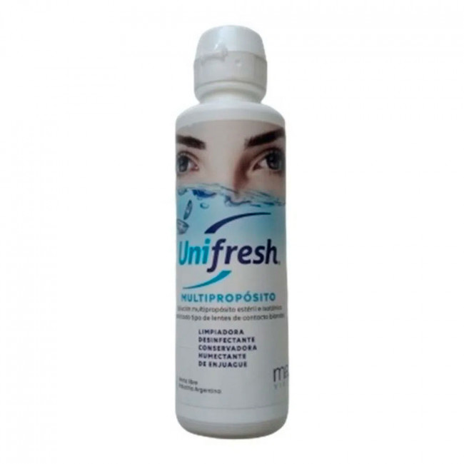 Unifresh liquido multipropósito para lentes de contacto x 240 ml.
